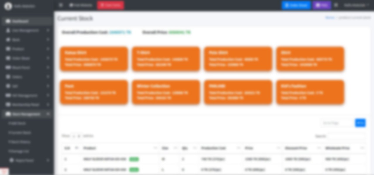 Web Design & Development Fabrifest Inventory