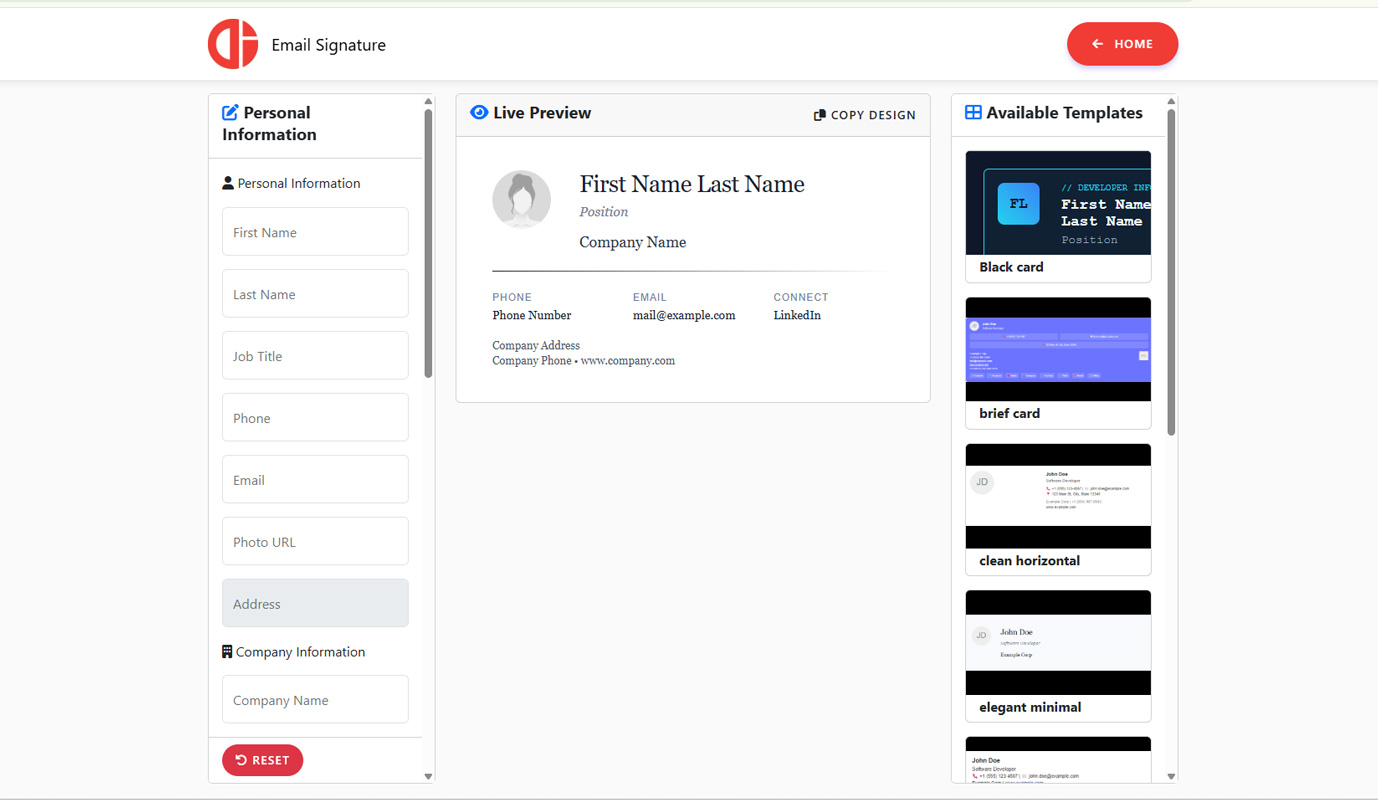 Concerns & Products Email Signature